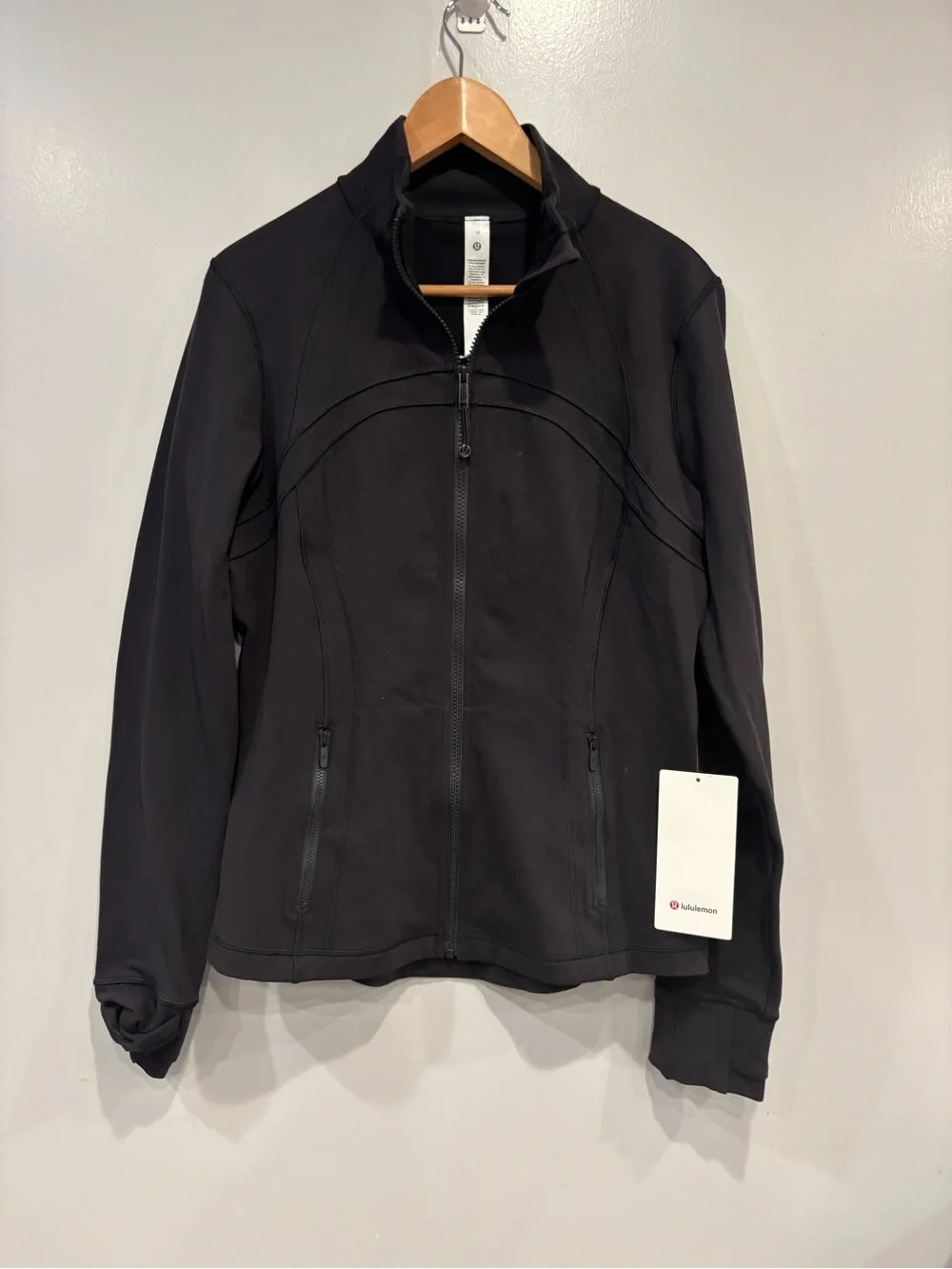 Lululemon Define Black Utility Zip-Up Jacket Customized “Tulane” Green Wave